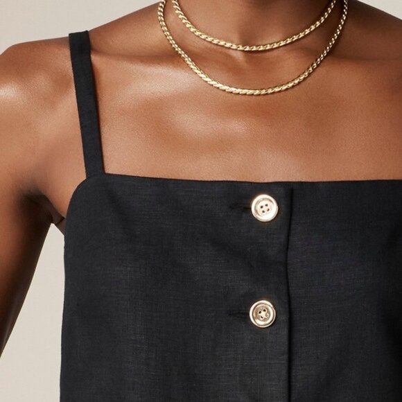 SOLD ☀️NWT J.Crew Claudia Dress in Linen - Picture 3 of 5